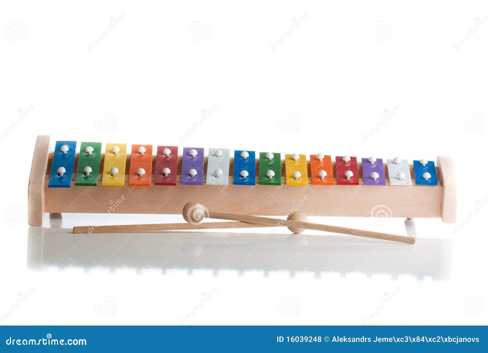 Xylophone in multi colours stock photo. Image of instrument 16039248