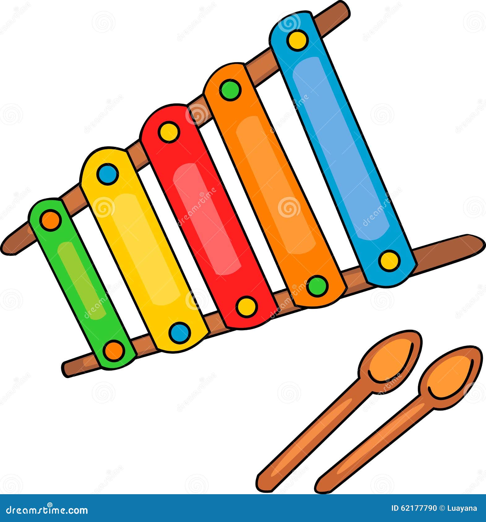 Xylophone stock vector. Illustration of colour, music - 62177790 Xylophone stock vector. Illustration of colour, music - 62177790