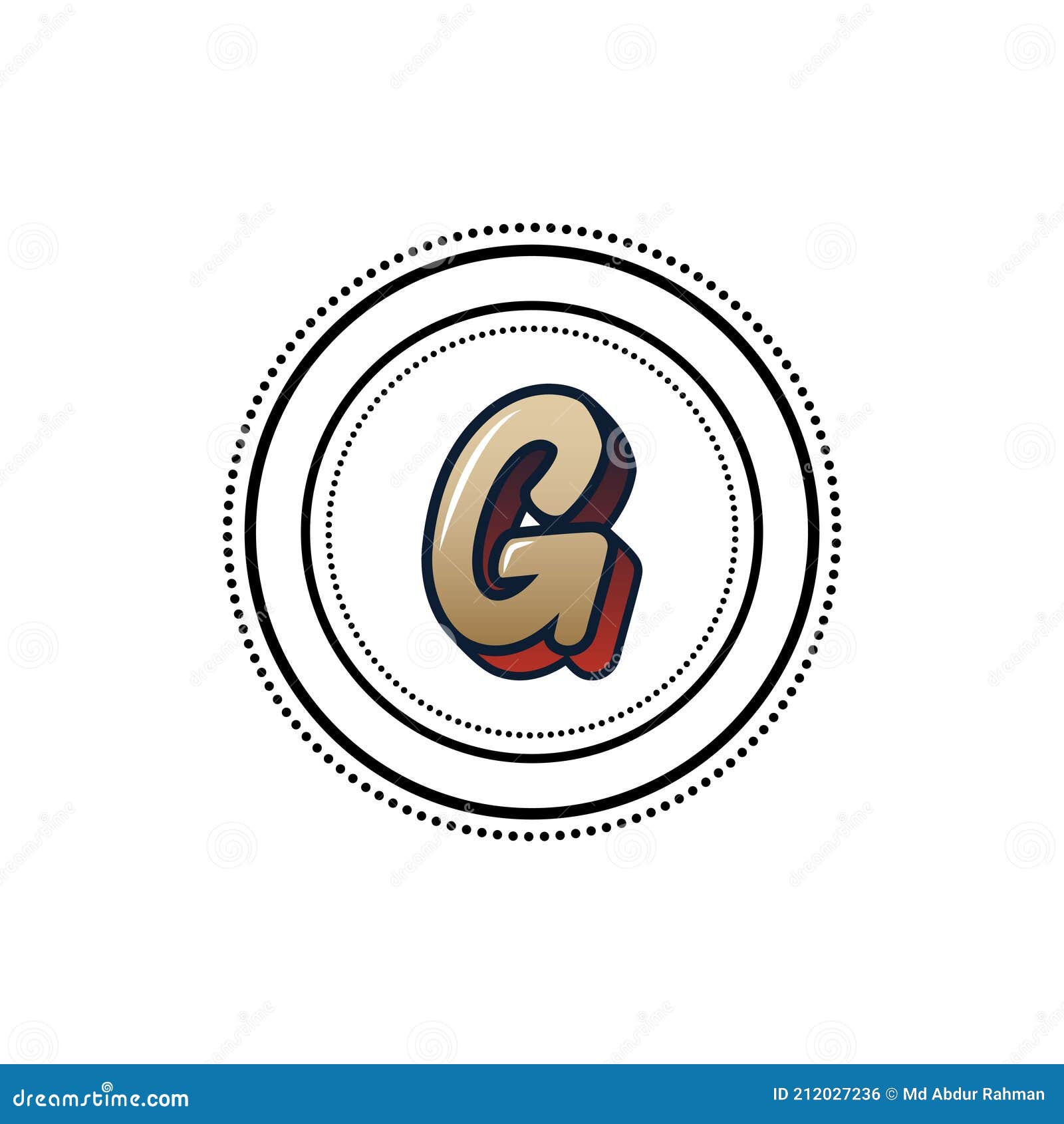 g creative unique abstract modern geometric   font logo 