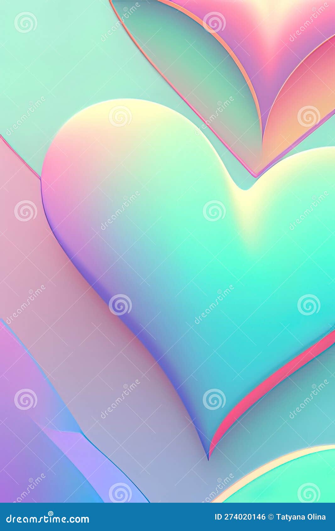 Heart Pattern Wallpaper Background for iPhone {Pastel Rainbow