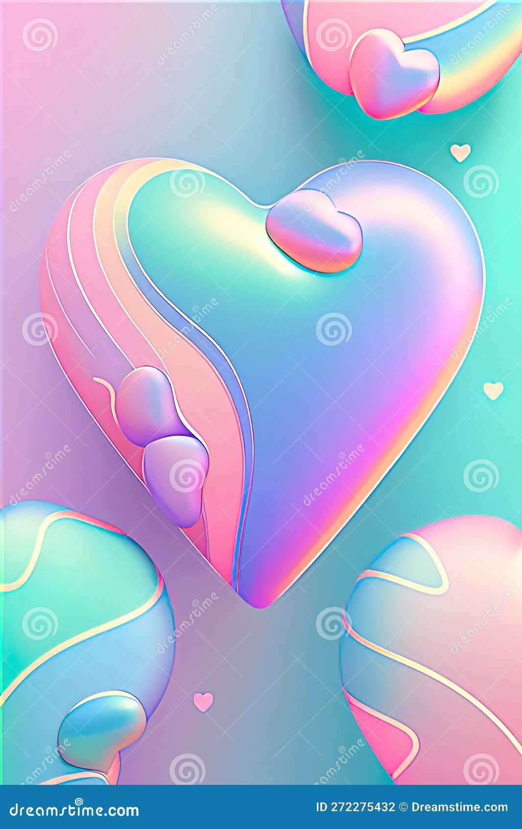 Y2K Nostalgia Heart Colorful Playful Gradient Wallpaper Stock Illustration  - Illustration of blur, screen: 272275432