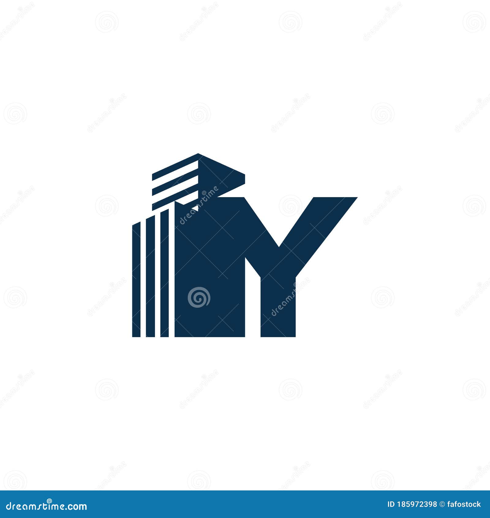 Y Letter with Building for Construction Company Logo Stock Vector ...