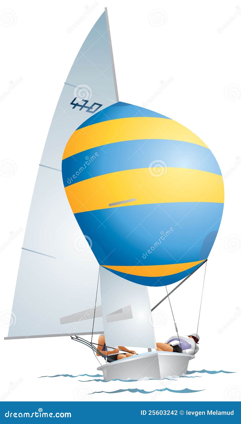 Yacht 470-class Dinghy Stock Photography - Image: 25603242