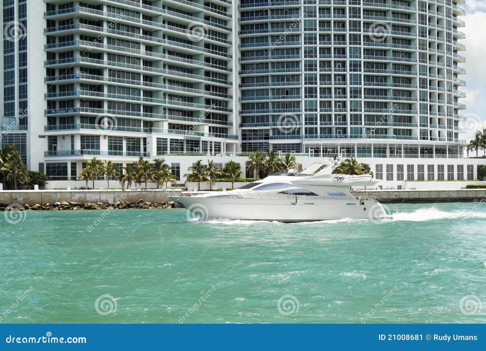 Yacht and apartments stock image. Image of estate, apartments 21008681