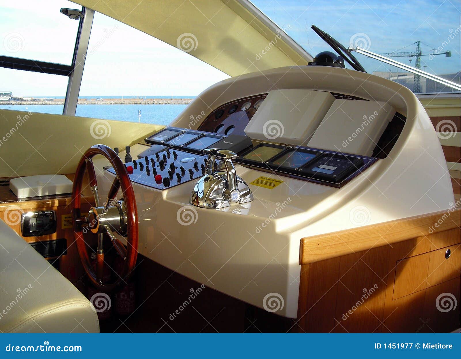 Yacht Control Panel And Dashboard Stock Image Image 1451977