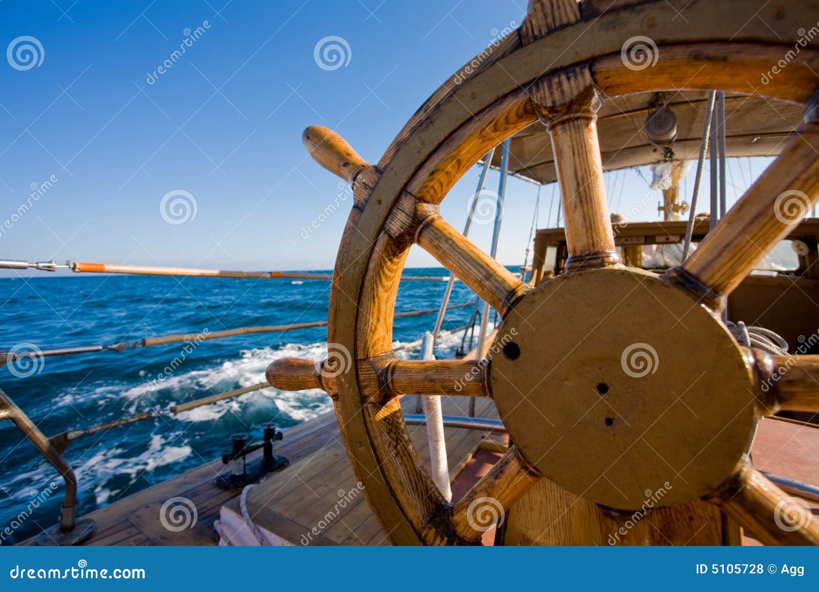 Yacht Journey, Steering Wheel Stock Photo Image of summer, wheel 5105728