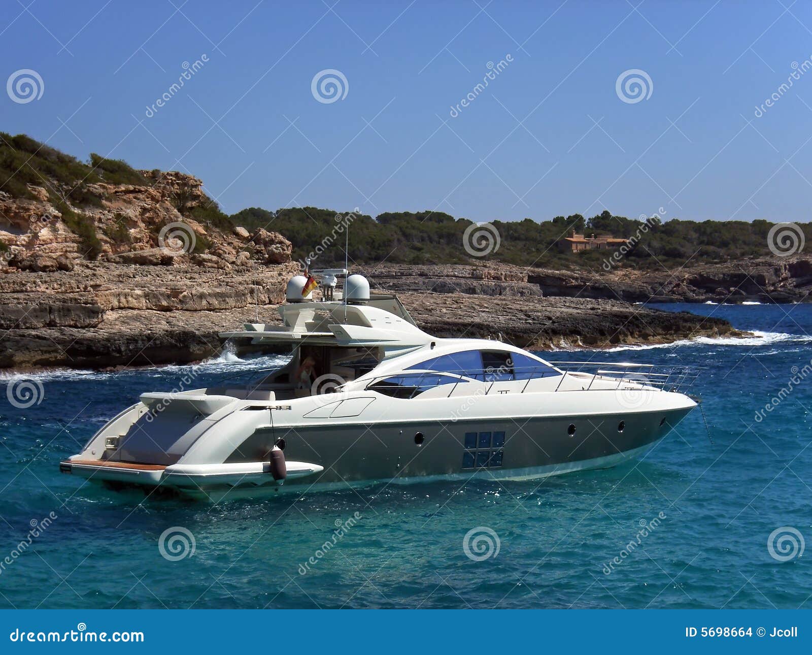 Yacht in Majorca stock photo. Image of holiday, relax 5698664