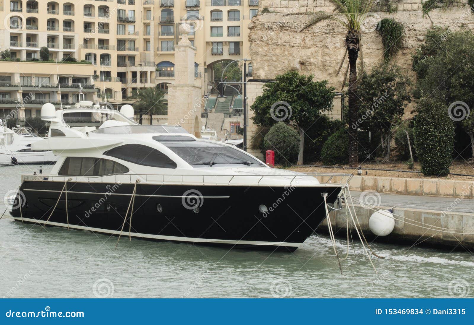 yacht moored at portomaso marina, st.julians, malta