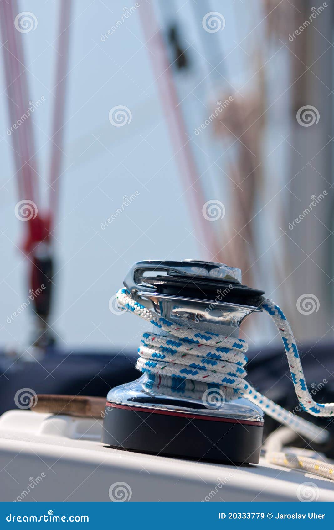 Yacht pulley stock image. Image of sailor, rope, pull 20333779
