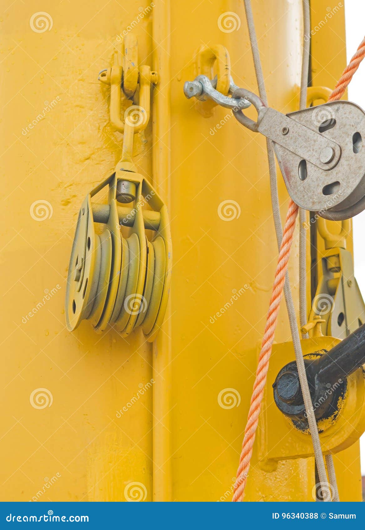 Yacht Pulley Block stock photo. Image of ship, sailing 96340388