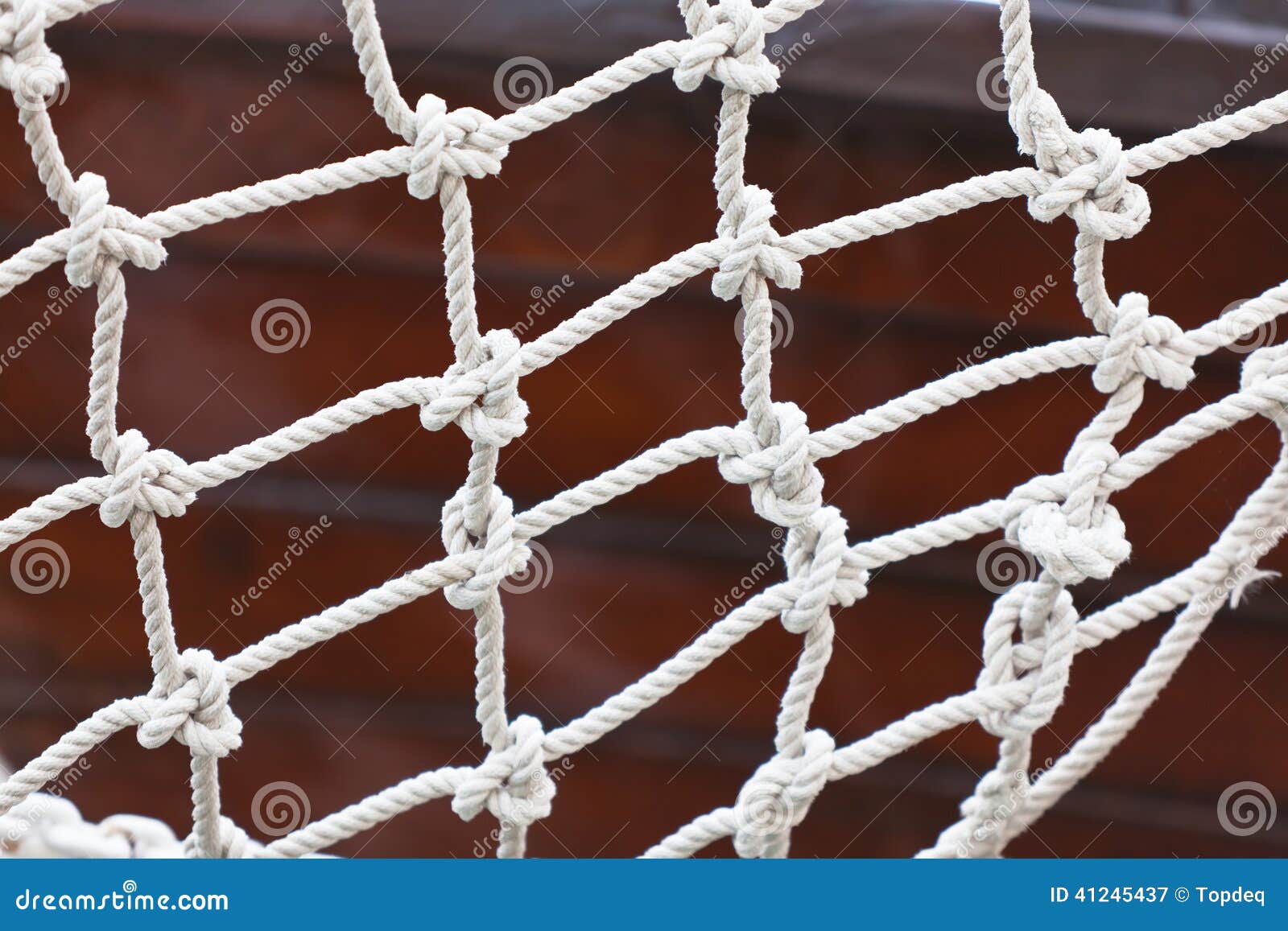 Yacht Safety Net Close Up stock image. Image of lines 41245437