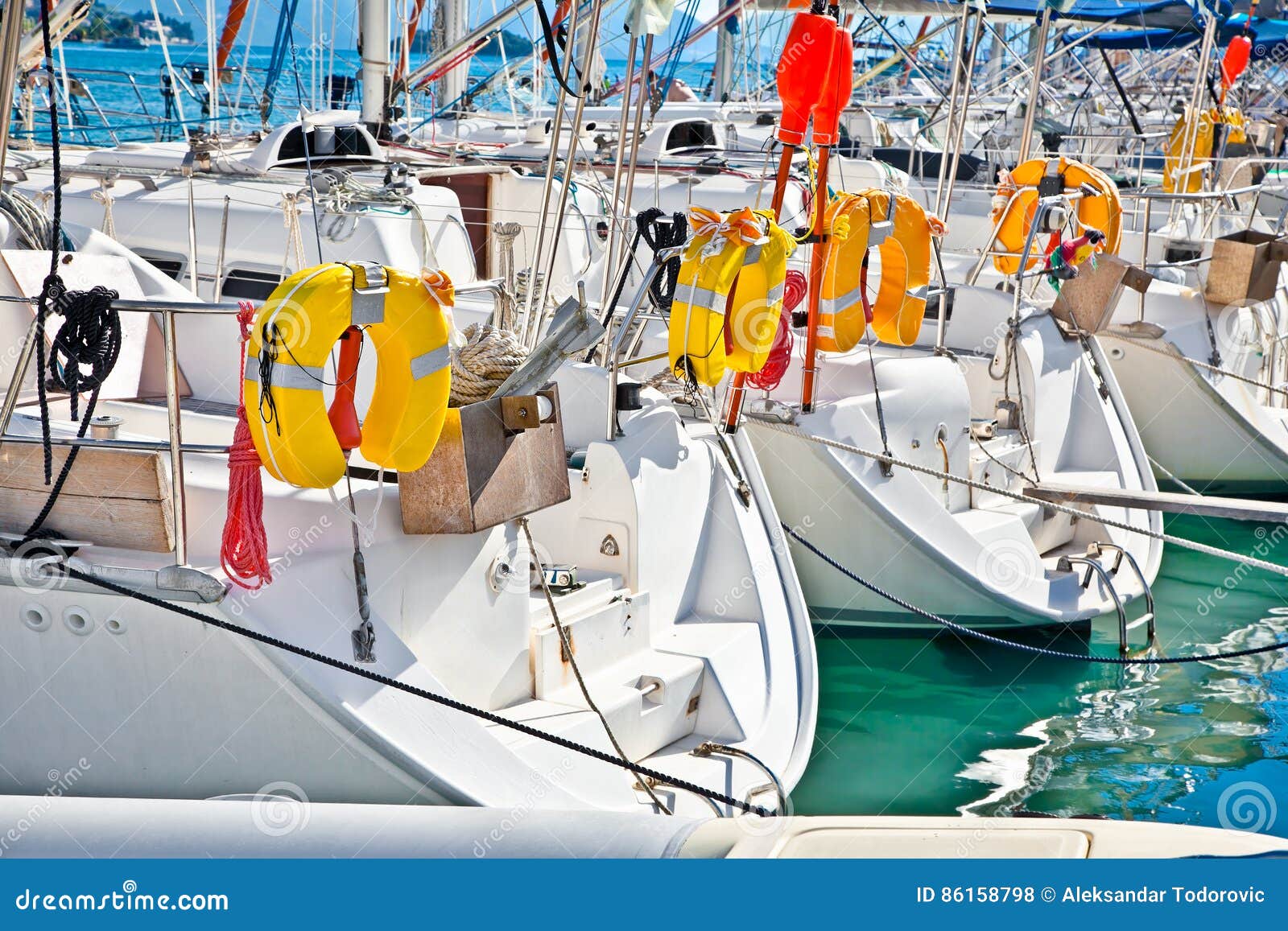 yacht , sailboat in nydri, greece.
