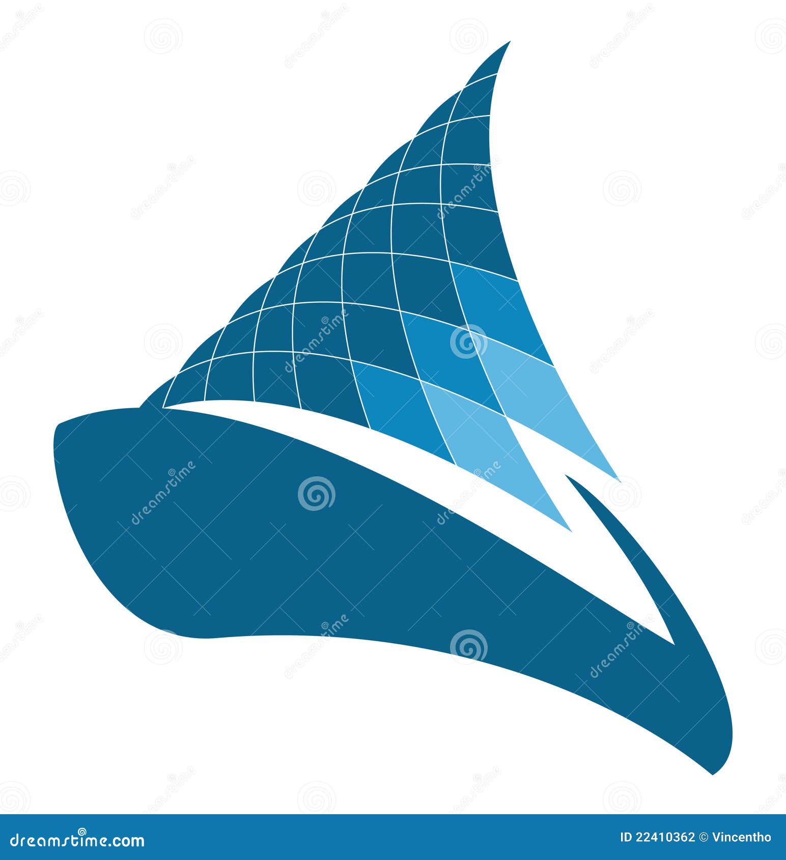 Yacht Sailing Logo Design Stock Photography - Image: 22410362