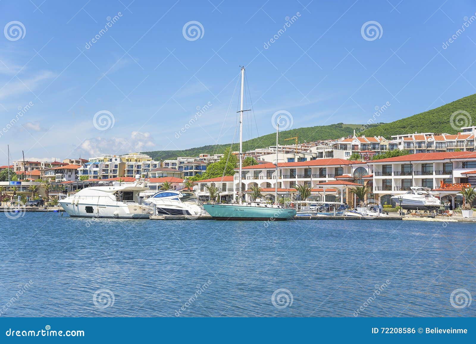 Yachtmarina I St Vlas, Bulgarien Redaktionell Bild - Bild av utanför ...