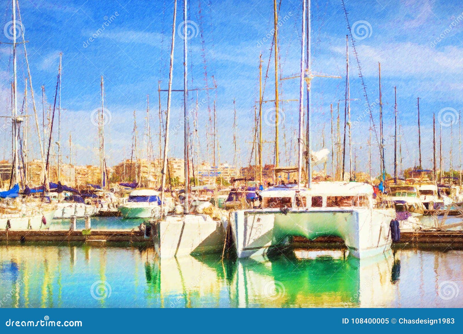 yachts and boats in torrevieja, spain