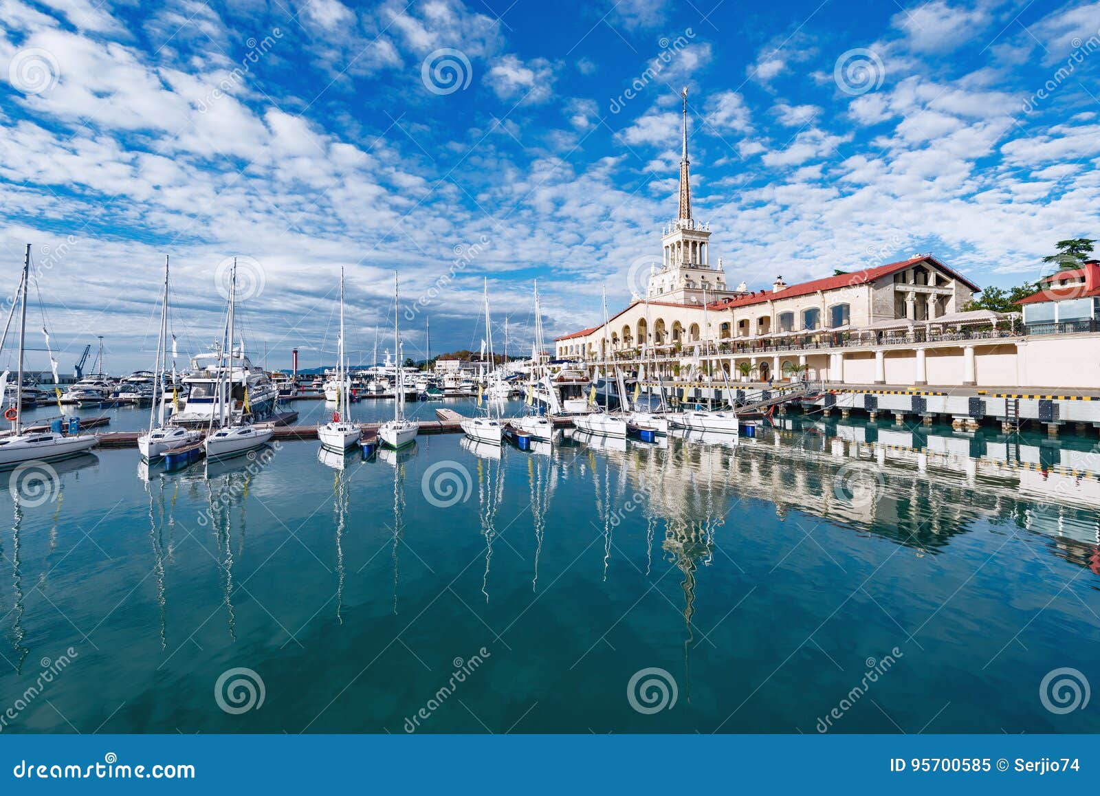 yachts and boats in sochi.