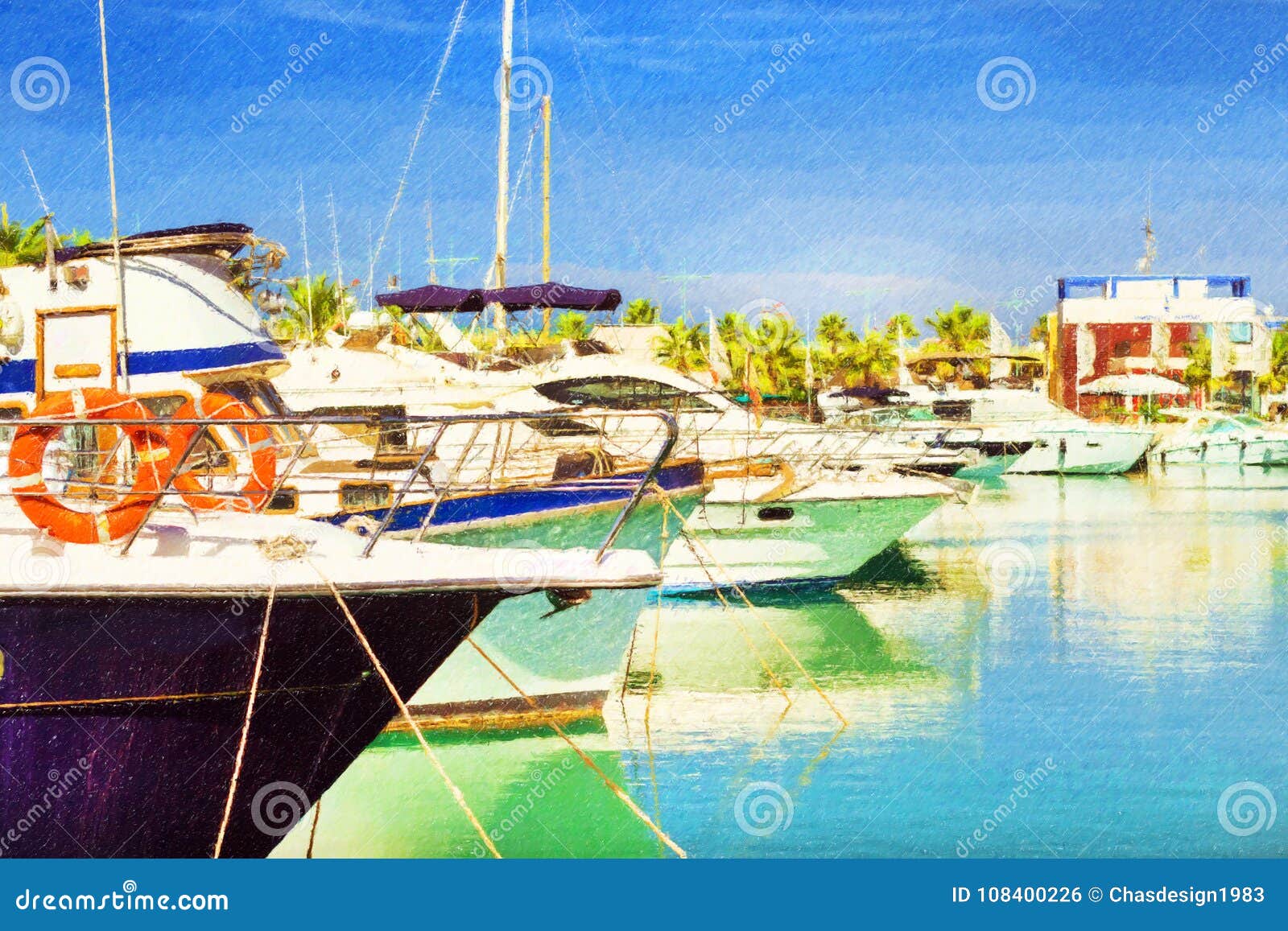 yachts and boats in torrevieja, spain