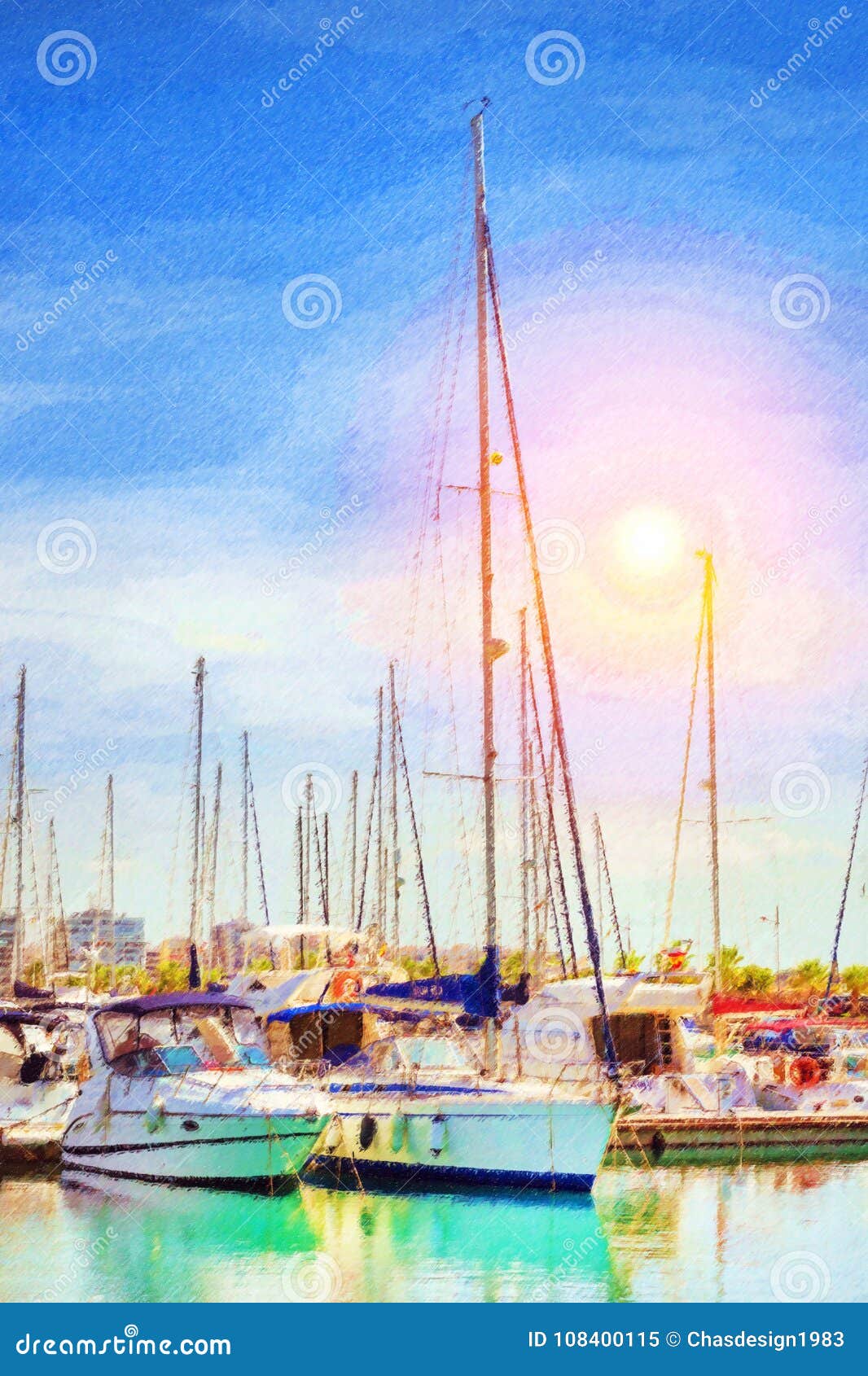 yachts and boats in torrevieja, spain