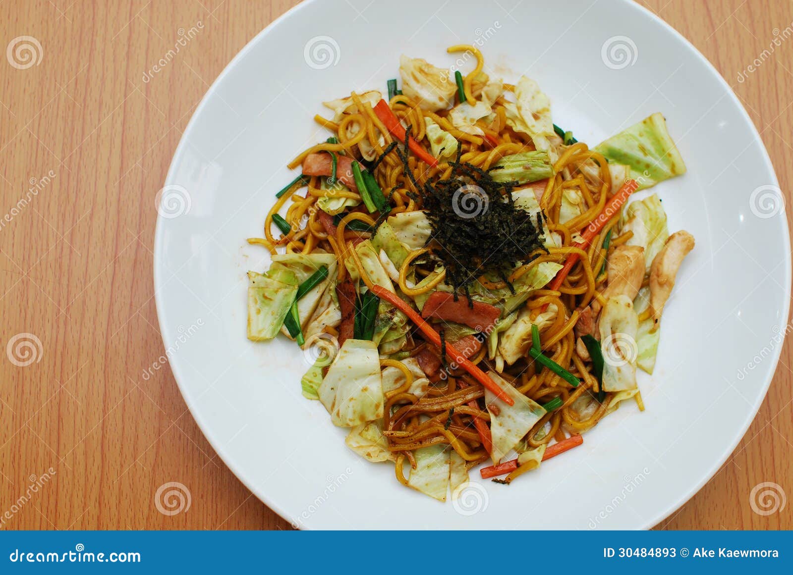 Yakisoba stock image. Image of green, asian, poultry - 30484893