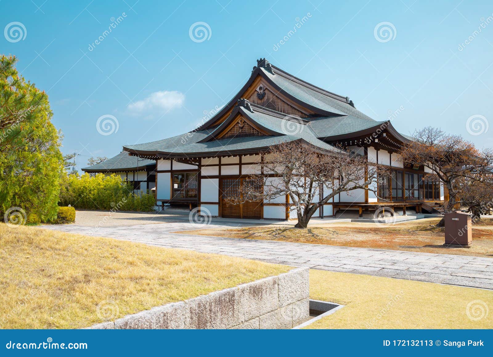 Yakushi-ji Ancient Buddhist Temple in Nara, Japan Stock Image - Image 