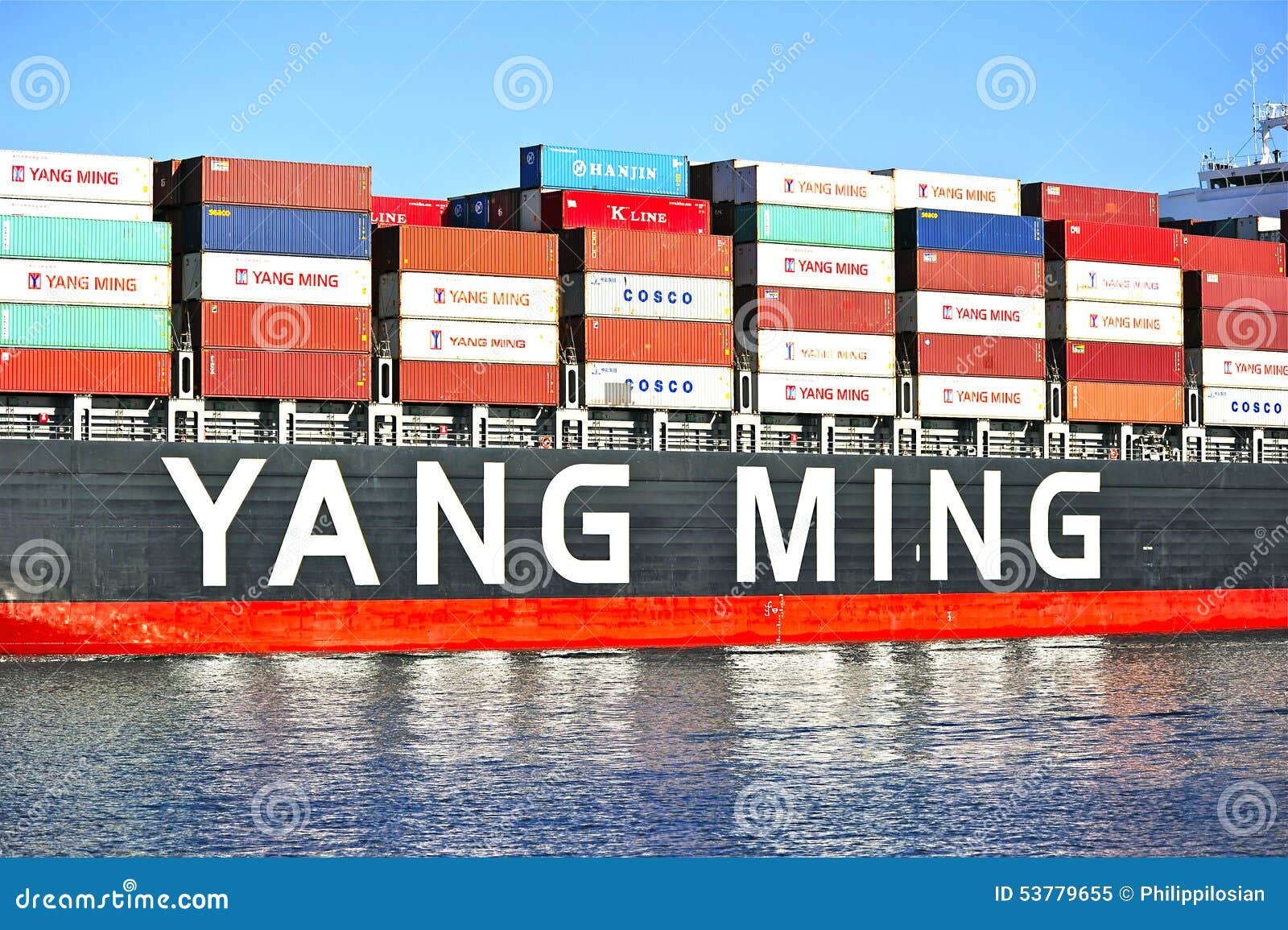 Yang Ming Marine Transport Vessel Editorial Image - Image of
