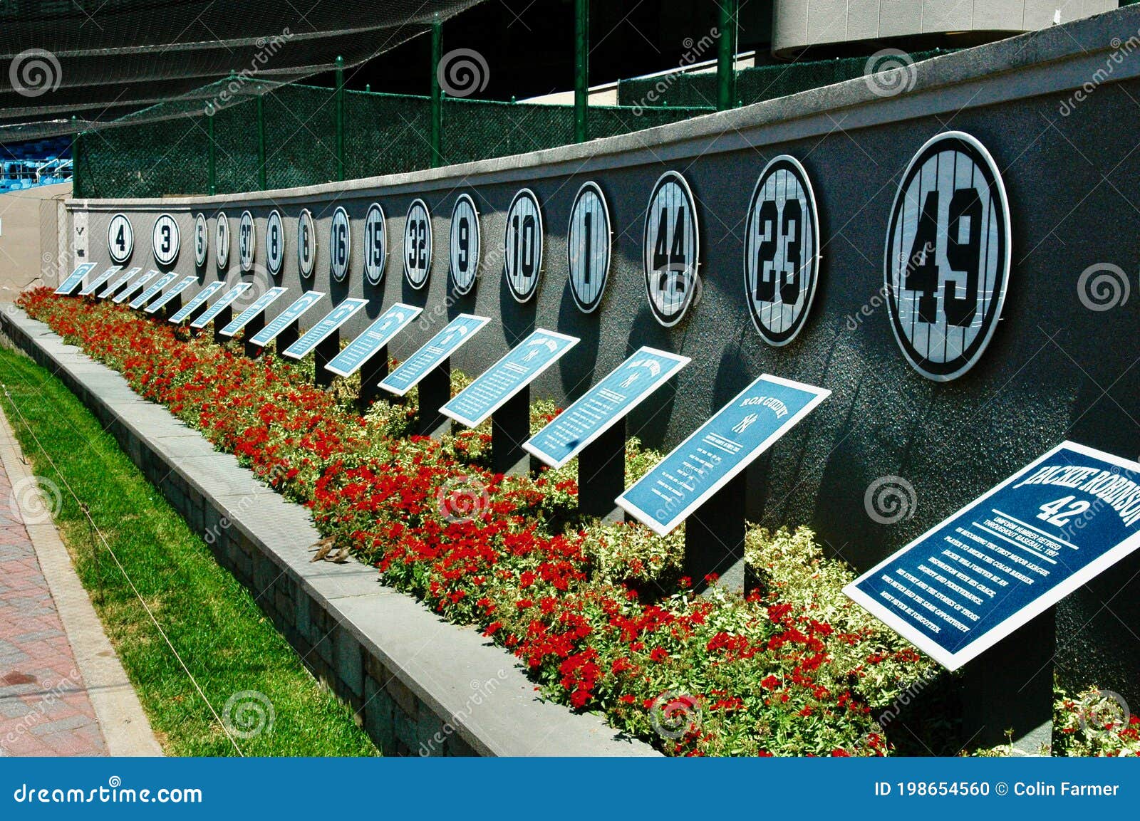 Retired Heroes - Yankee Retired Number in Monument Park Editorial Image -  Image of adorn, baseball: 198654560