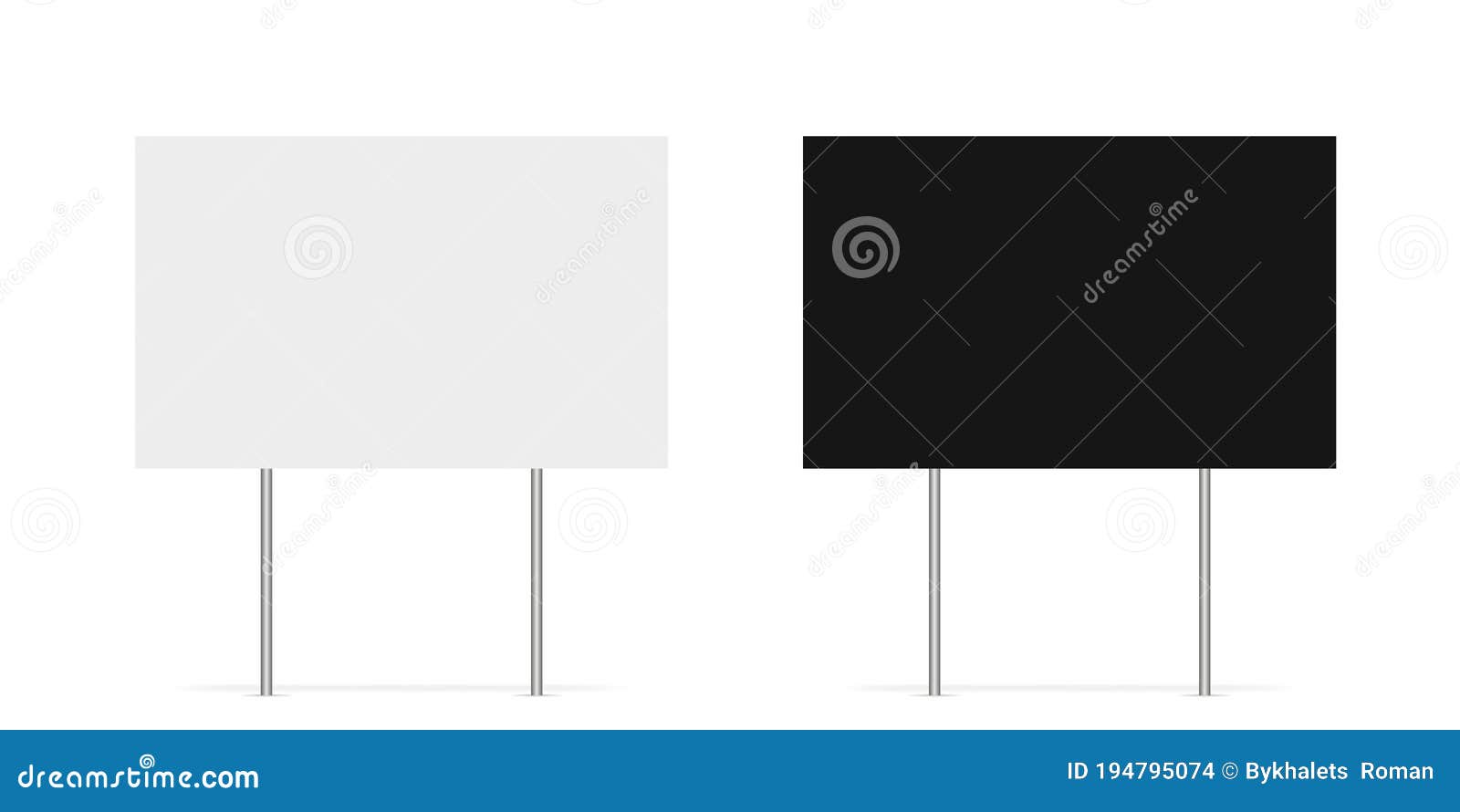 Download Yard Sign Vector Isolated Blank Element. Copy Space ...