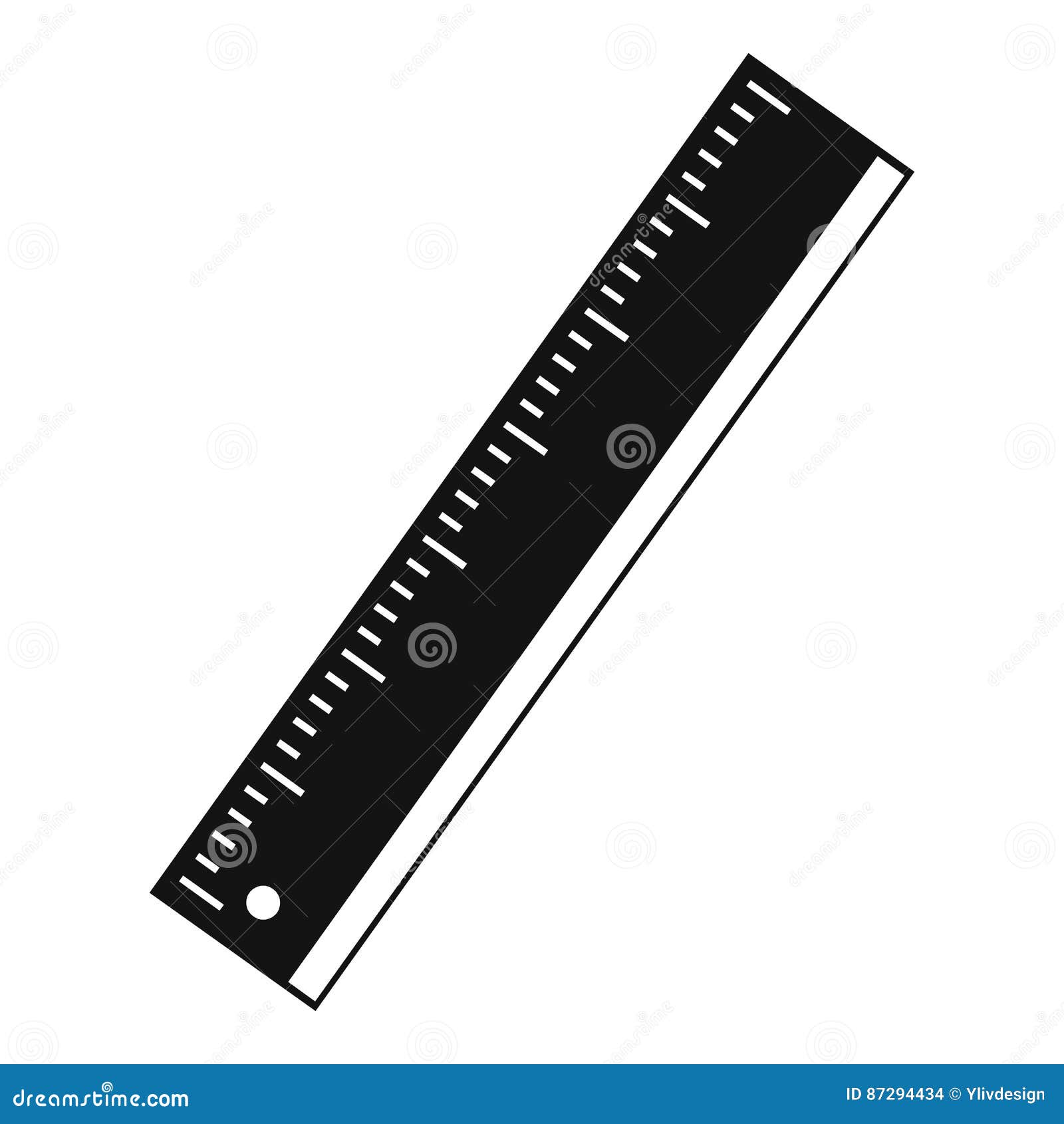 Yardstick Icon, Simple Style Stock Vector - Illustration of