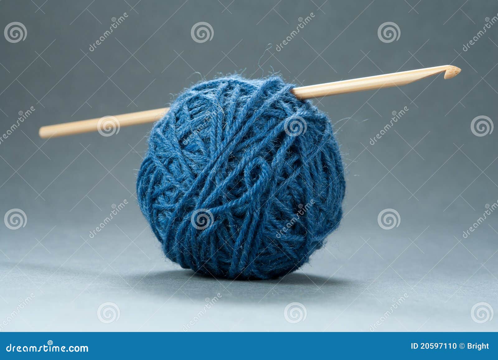 Yarn Ball with Crochet Hook Stock Photo Image of handicraft, soft