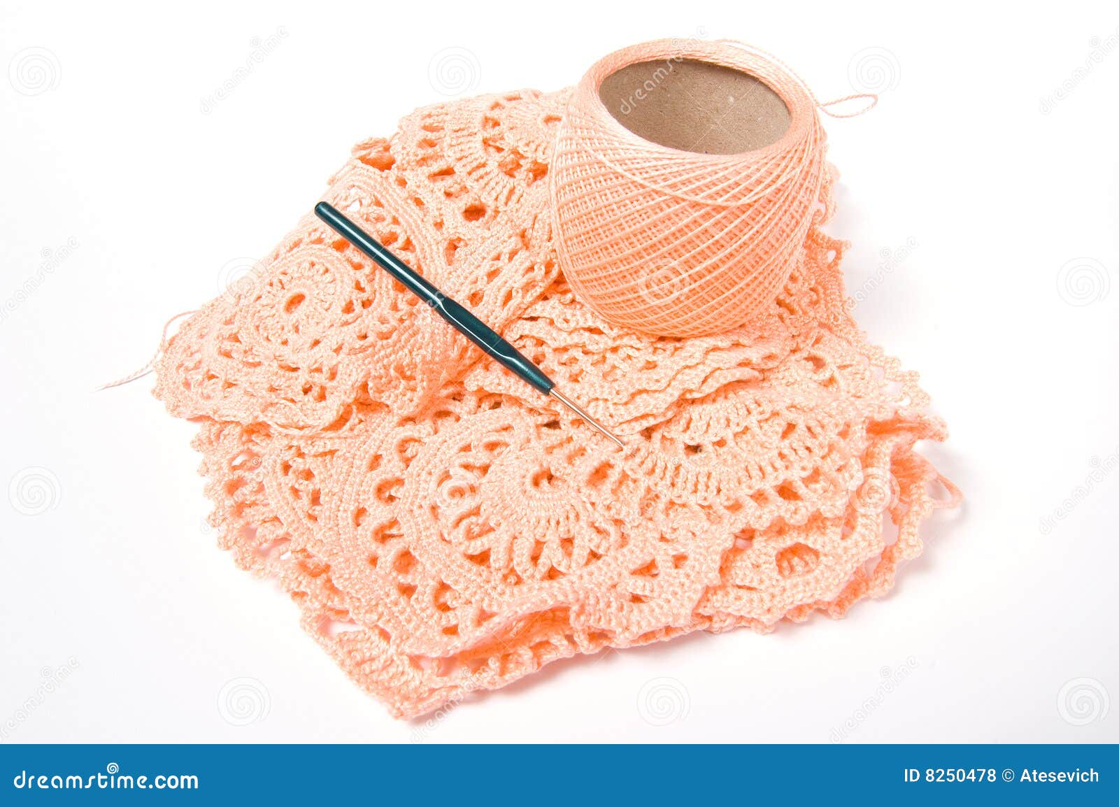 Yarn ball and crochet hook stock photo. Image of needle 8250478