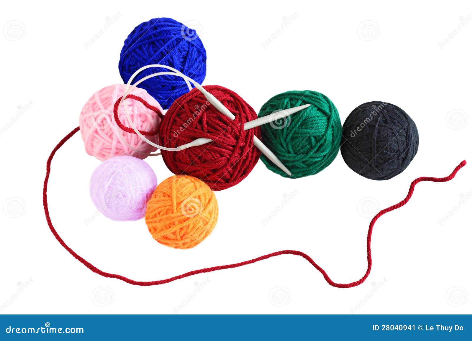 Yarn Balls stock image. Image of crochet, needlework 28040941