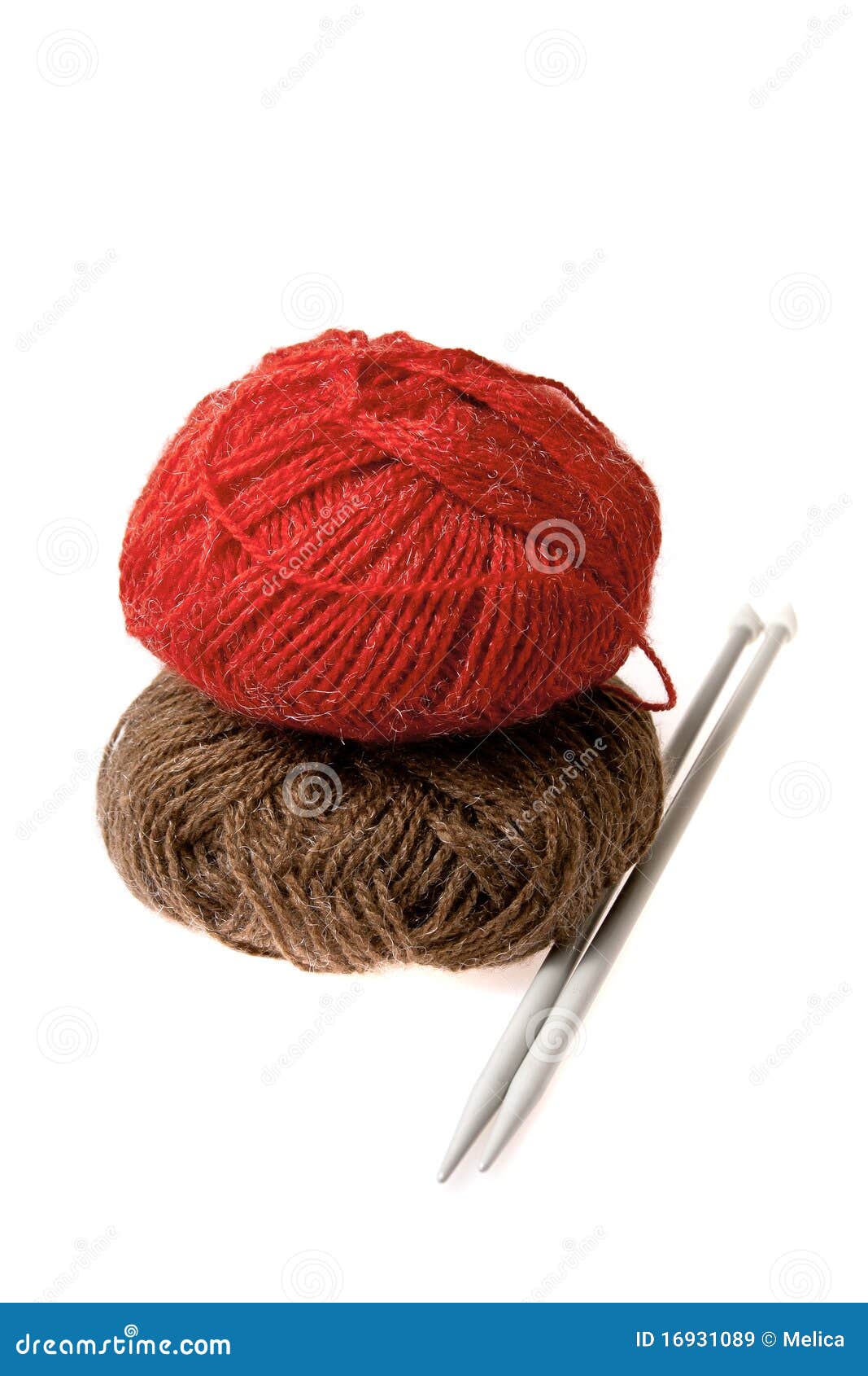 Yarn and needle stock image. Image of classic, cotton 16931089