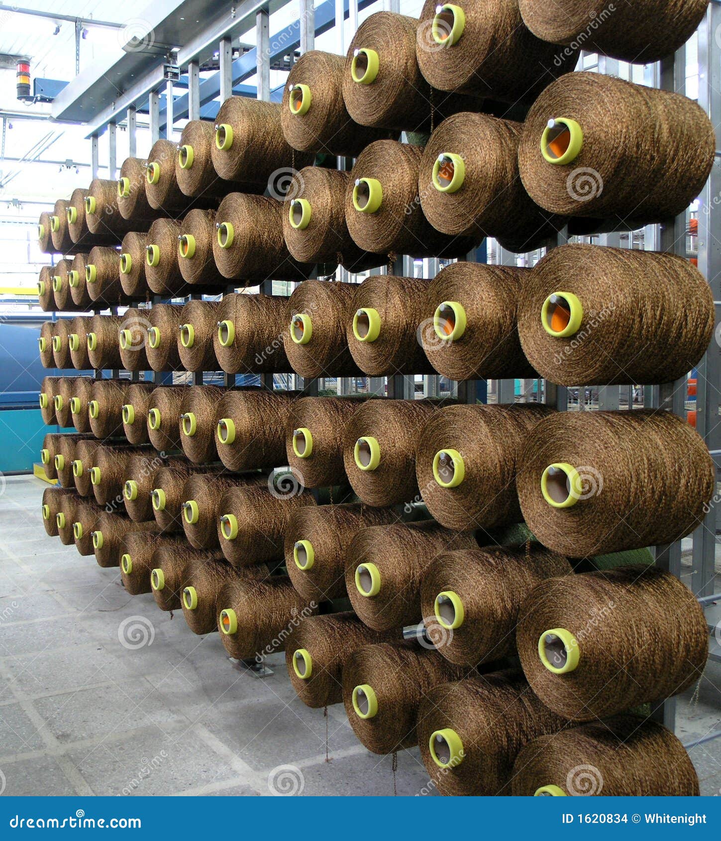 Yarns bobbins stock photo. Image of bobbin, material, machine 1620834