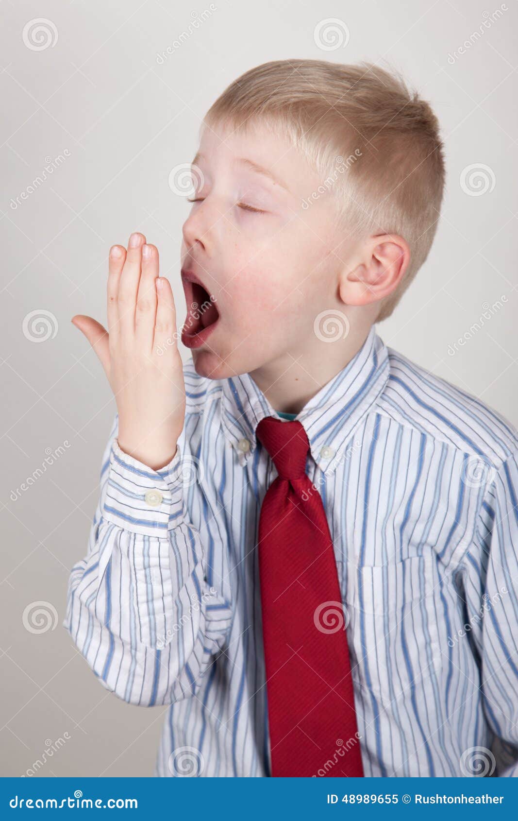 Yawning Child Stock Image Image Of Yawns Blonde Overtired 48989655