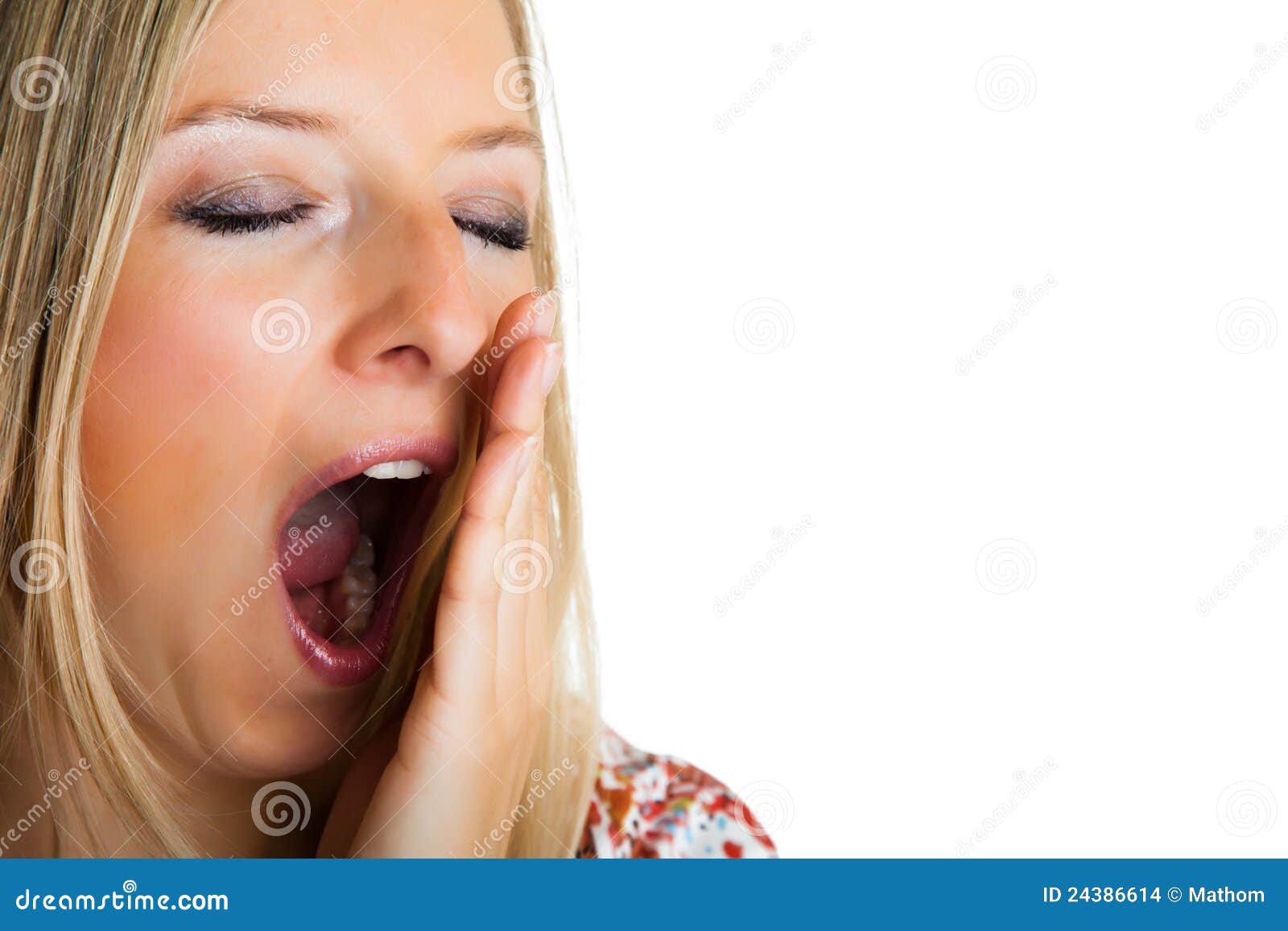 Yawning Woman Stock Images - Image: 24386614