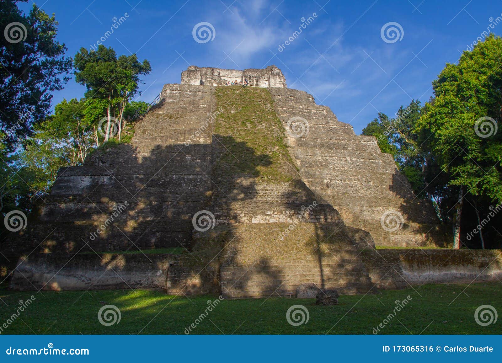 archaeological site: yaxha, the third largest mayan city in the mesoamerican region