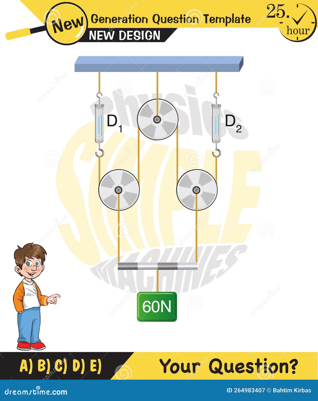 Physics, Science Experiments on Force and Motion with Pulley, Pulley