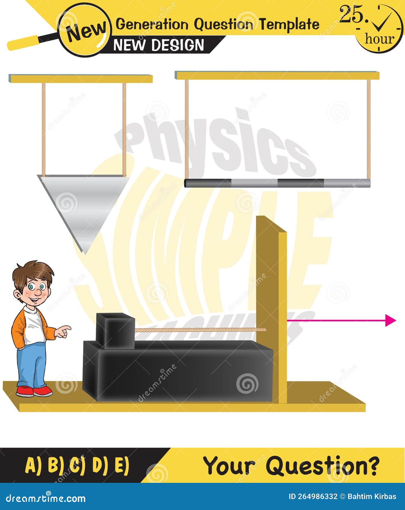 Physics, Science Experiments on Force and Motion with Pulley, Pulley