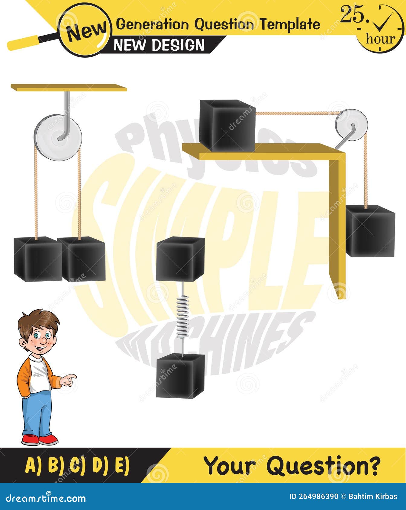 Physics, Science Experiments on Force and Motion with Pulley, Pulley