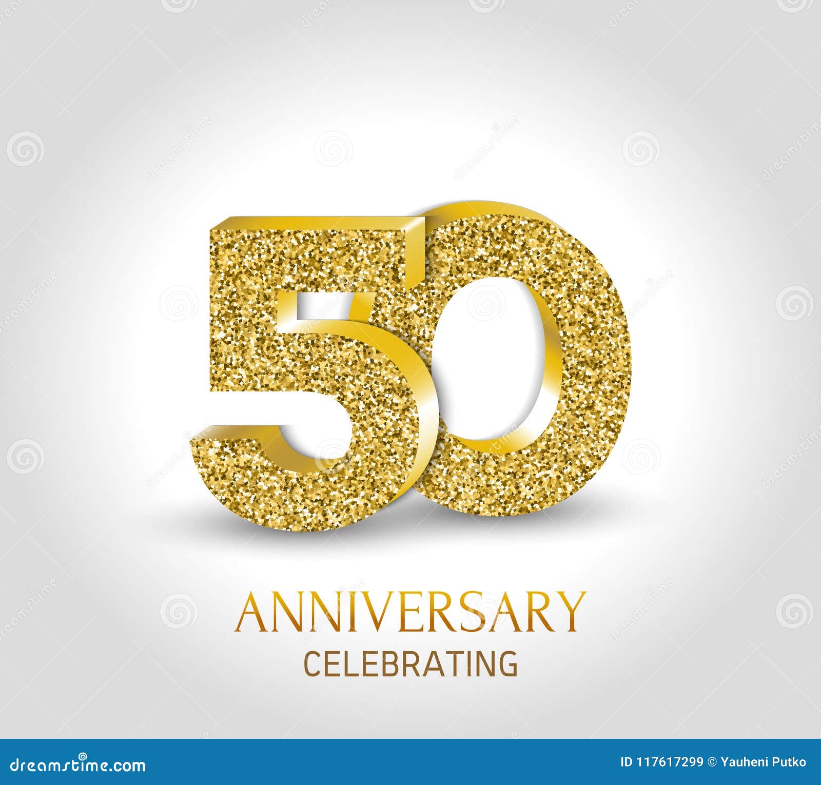 50 Years Logo Gold