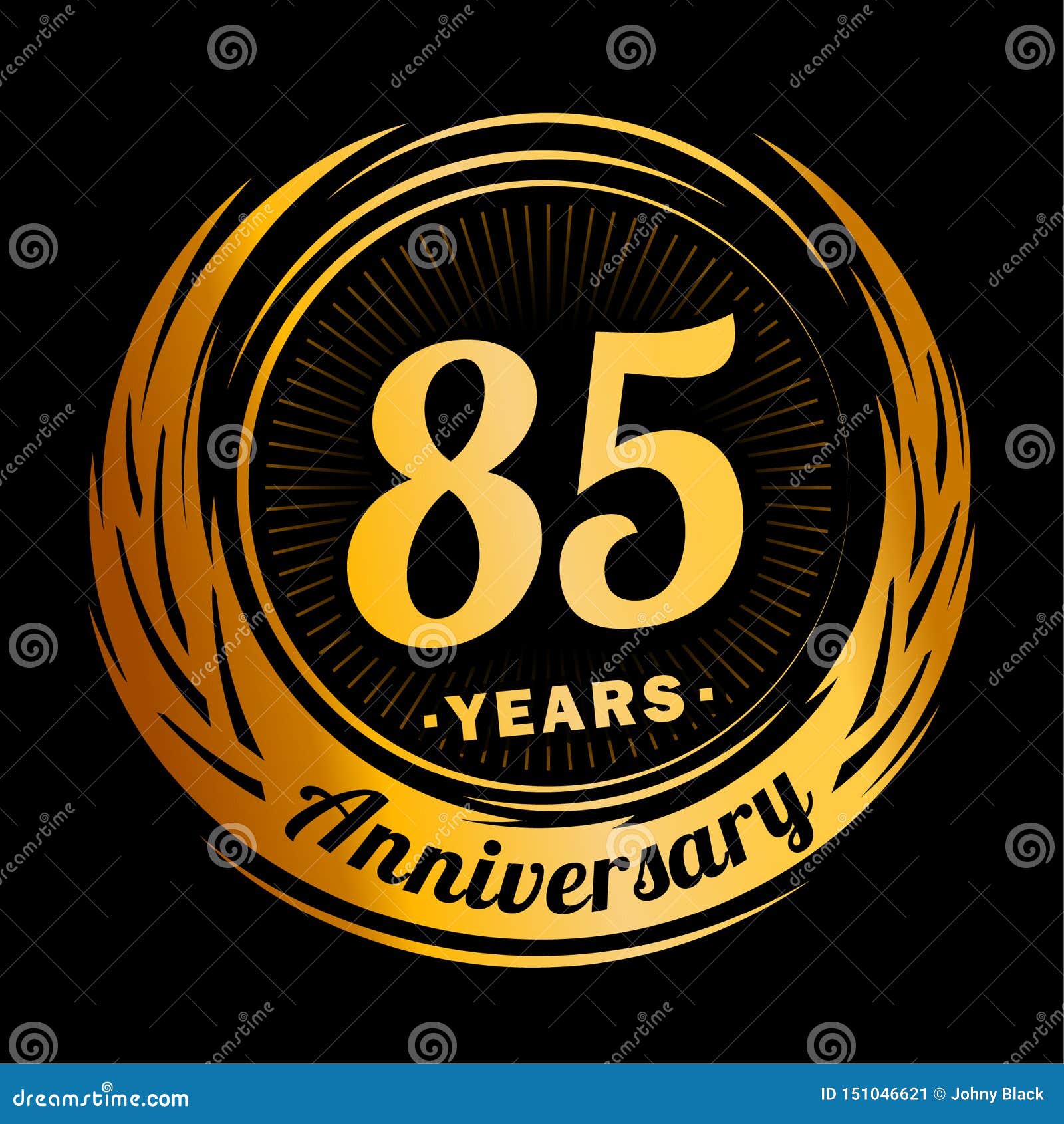 85 Year Anniversary. Elegant Anniversary Design. 85th Logo. Stock ...