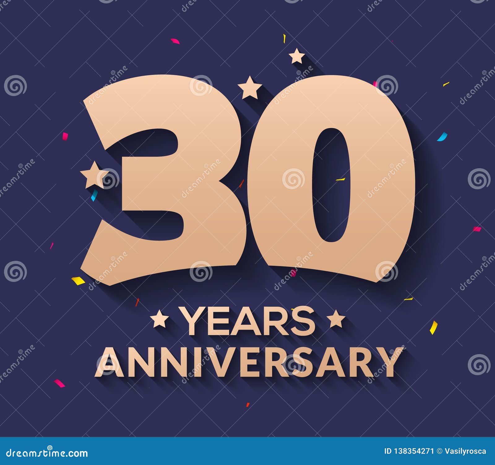 30 Year Anniversary Logo Number Gold Vector 30th Corporate Anniversary