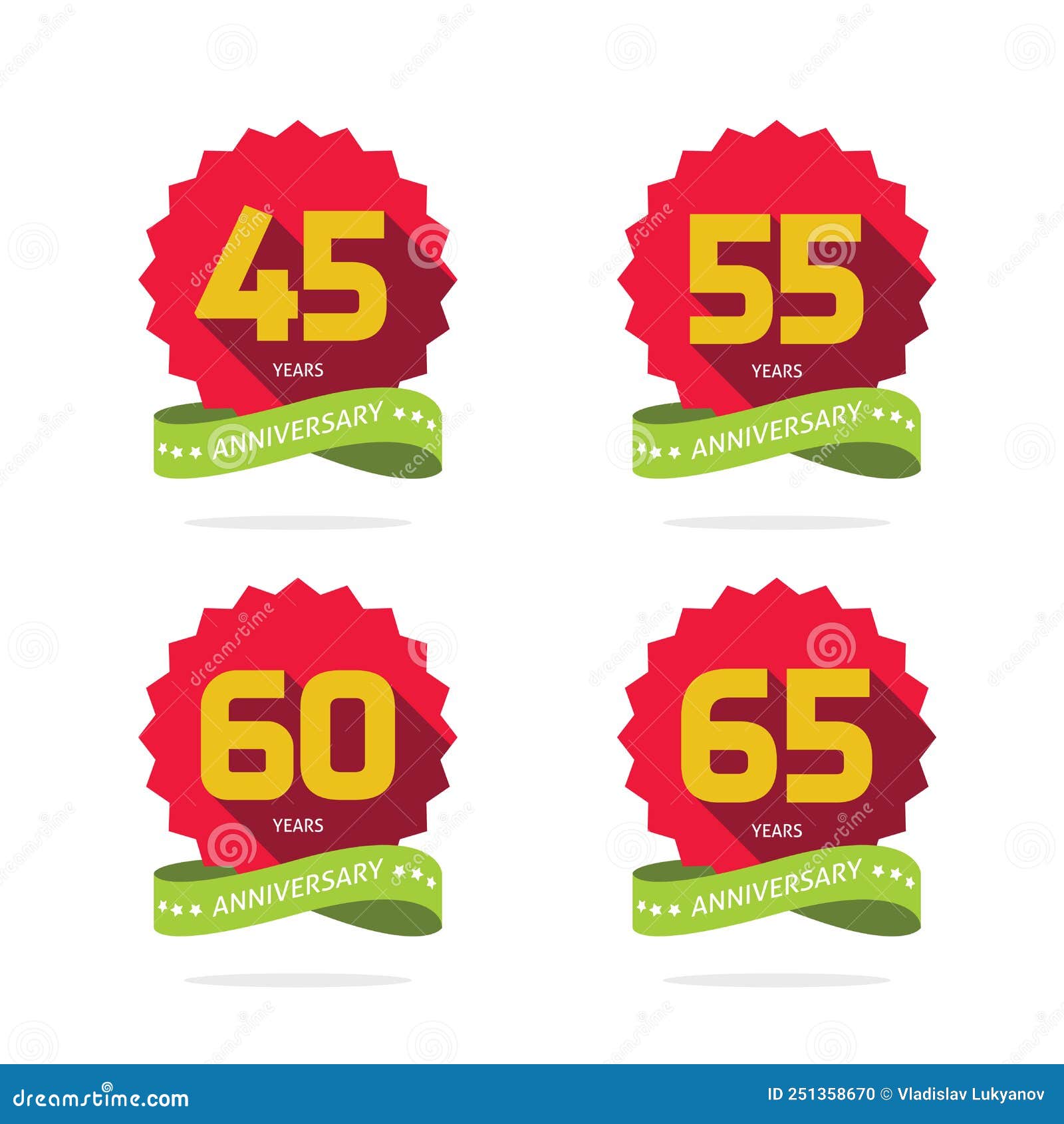 Free Vector  Colorful number collection with flat design