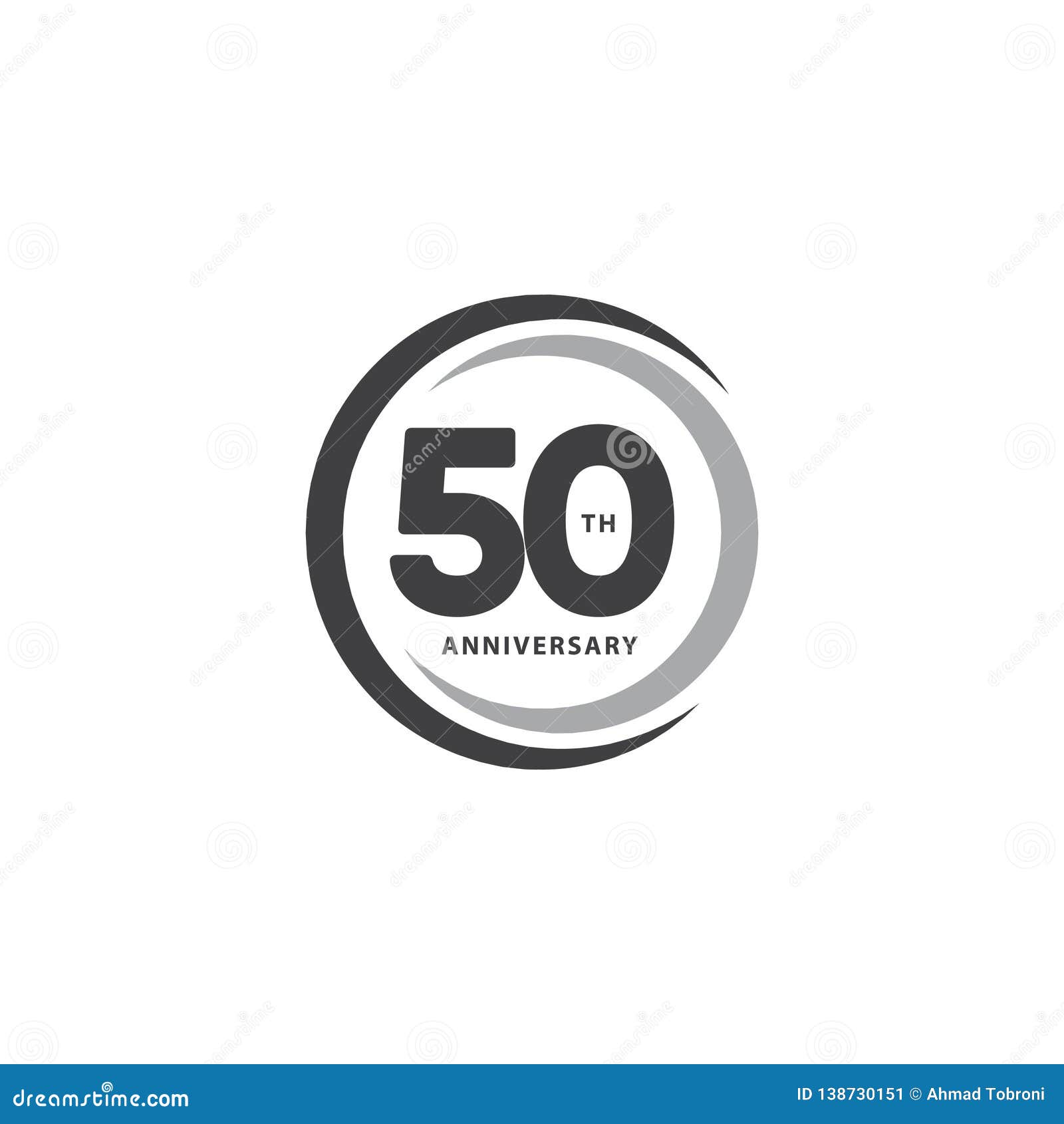 50 Year Anniversary Vector Template Design Illustration Stock ...