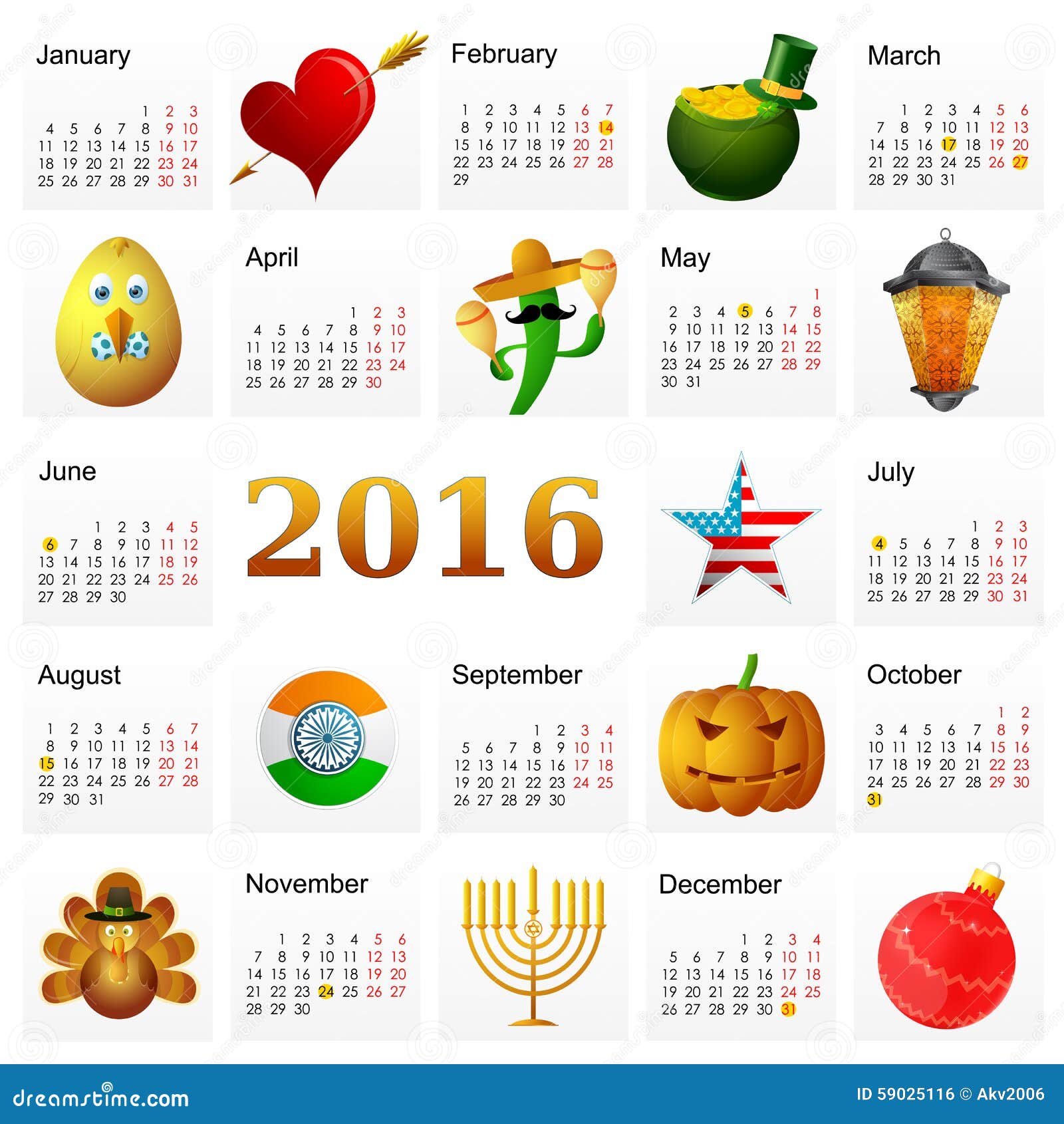 Year 16 Calendar With Holiday Symbols Stock Vector Illustration Of Design Thanksgiving Year 16 Calendar With Holiday Symbols Stock Vector Illustration Of Design Thanksgiving
