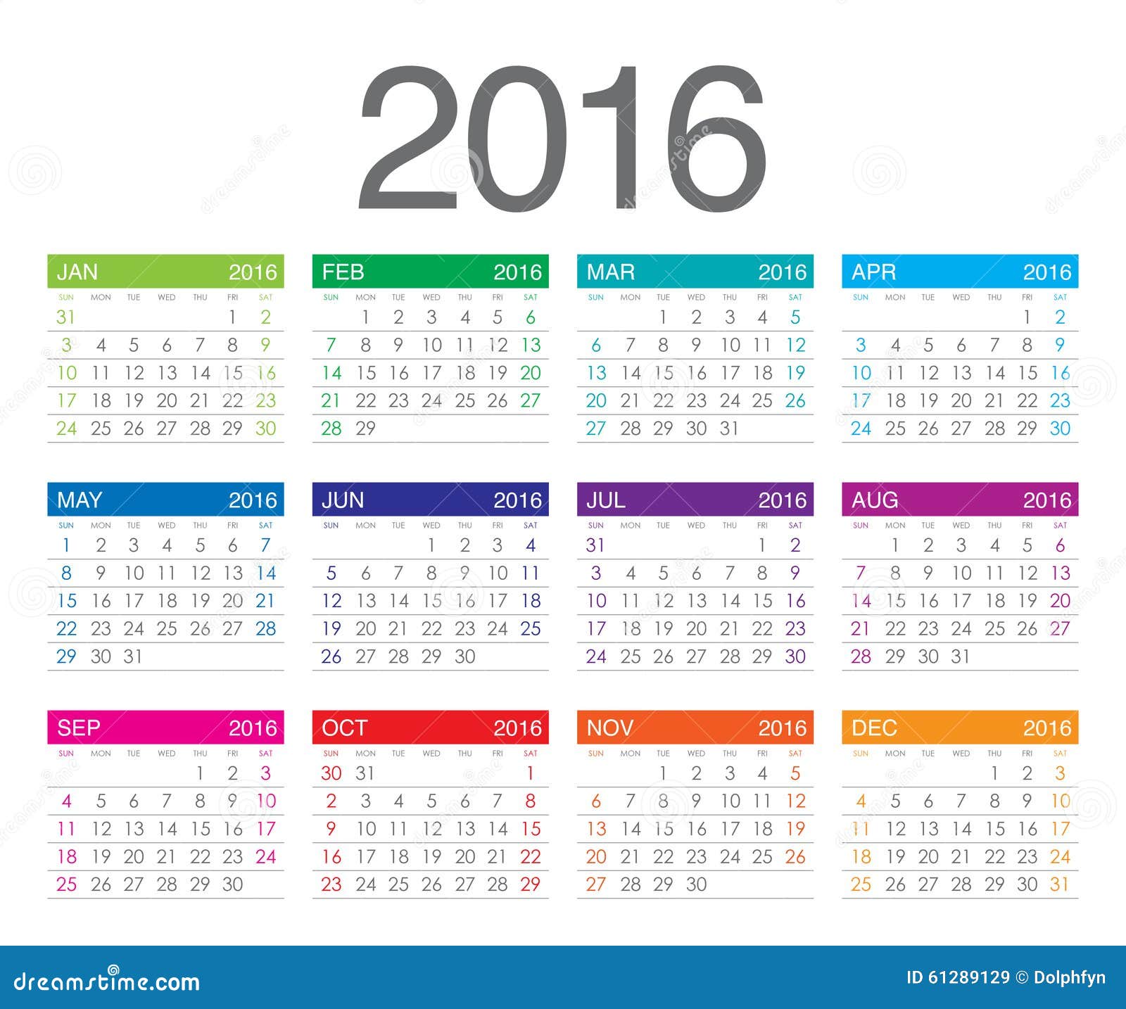 boog Halve cirkel Transistor 2016 Year Calendar stock vector. Illustration of font - 61289129