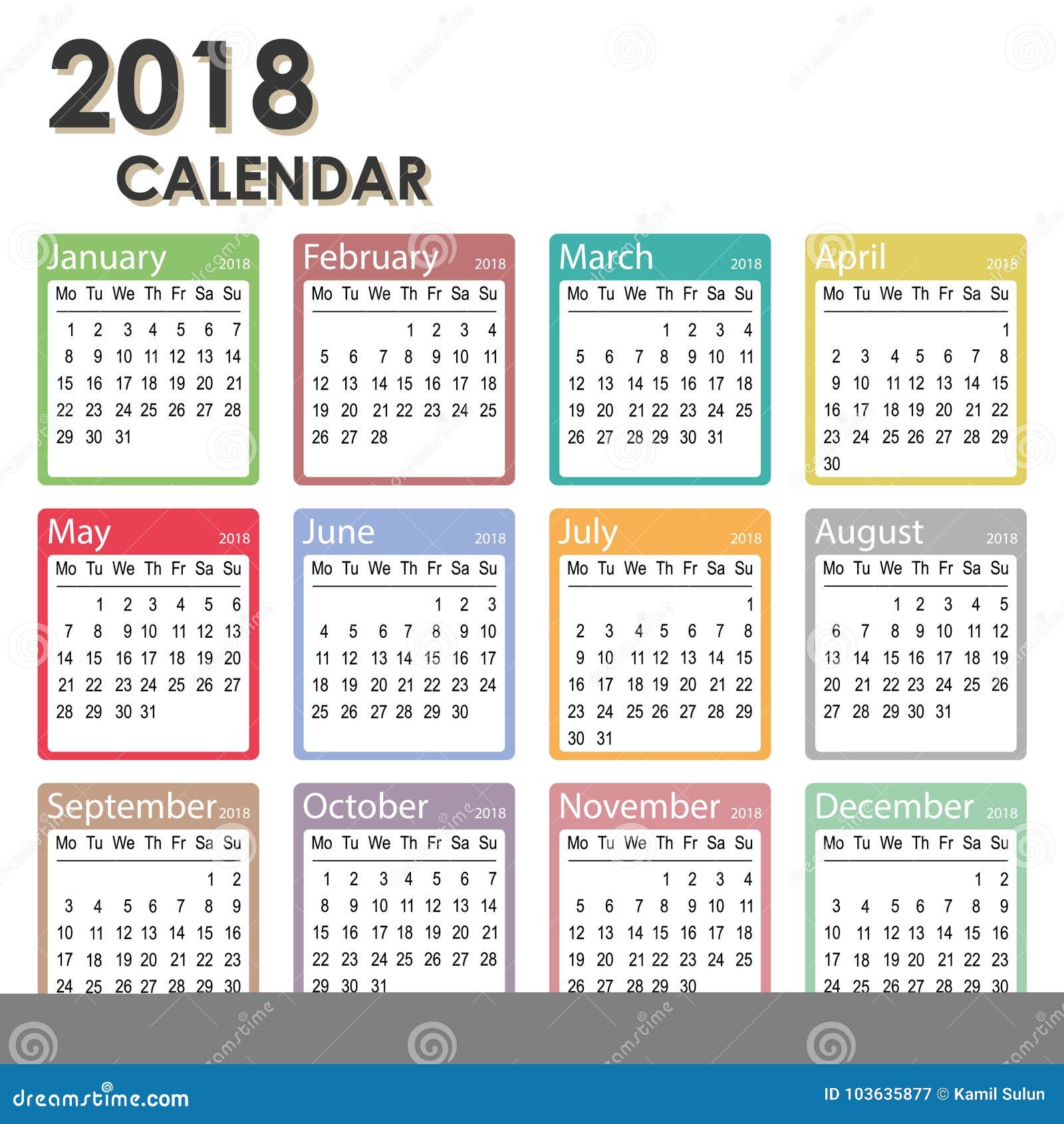 2018 monthly planner download 2018 monthly planner download