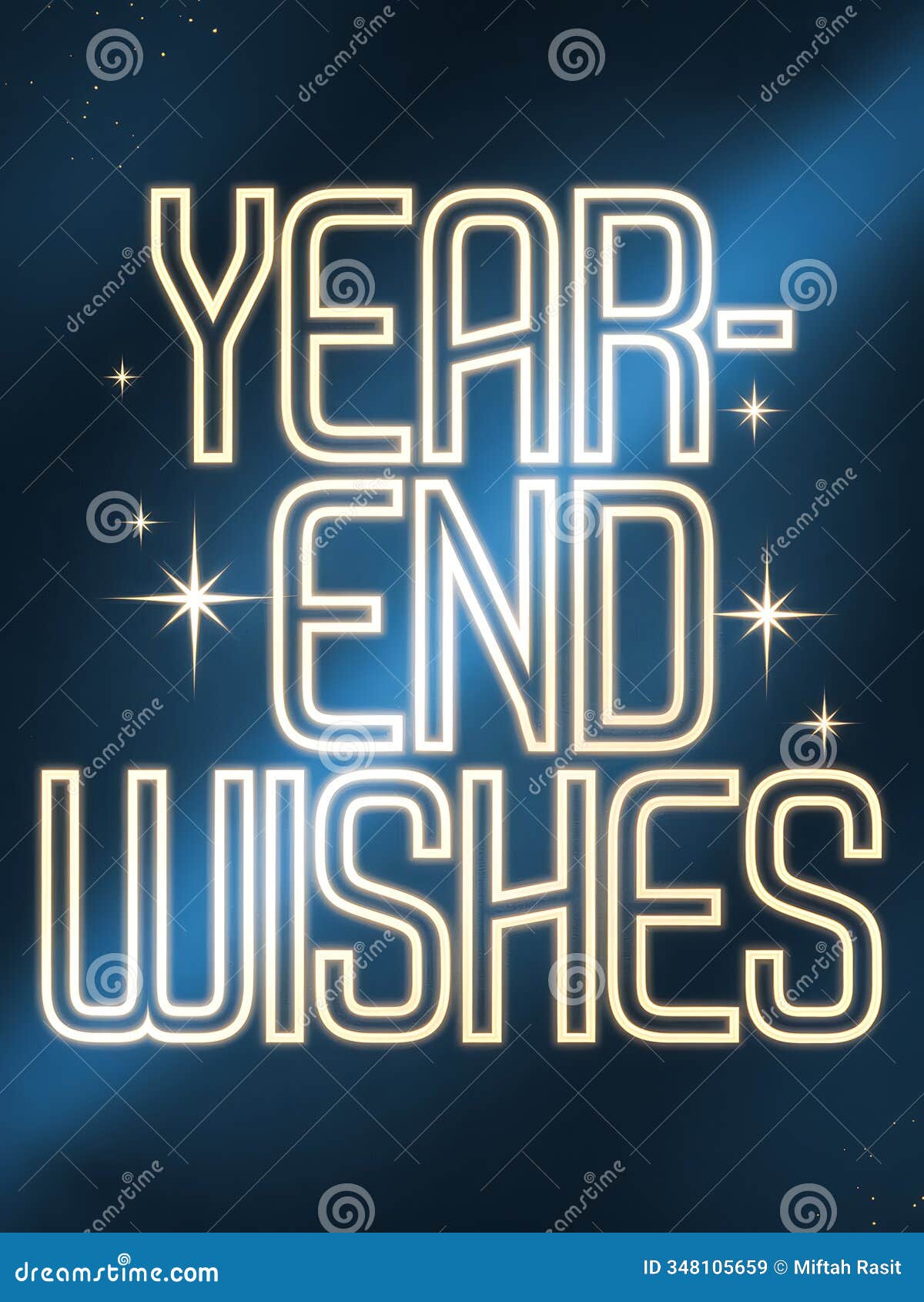 year end wishes neon sign 