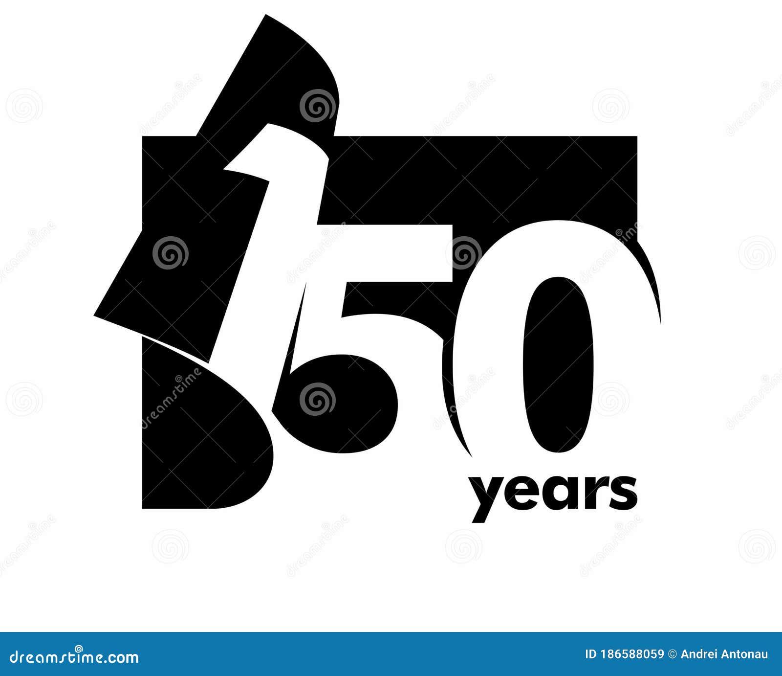 150 year stock vector. Illustration of background, concept - 186588059