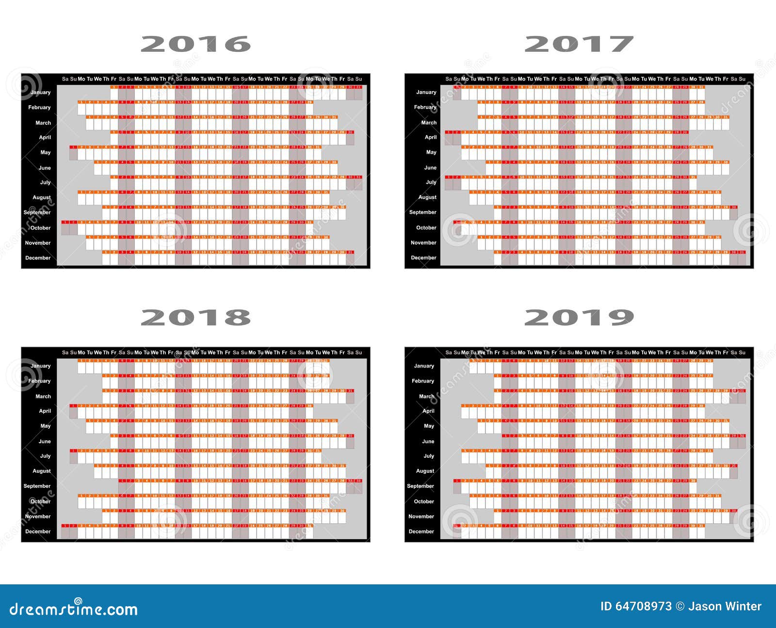 Weekly Planner Wall Chart